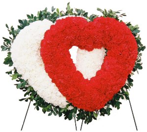 Grand Sympathy Wreath Heart