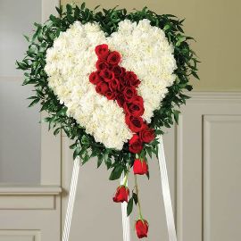 Heart-shaped Sympathy Wreath