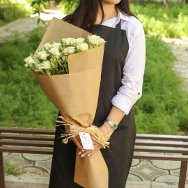 White Spray Roses Bouquet